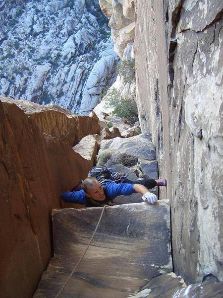Brian coming out of a stem up on Lone Star