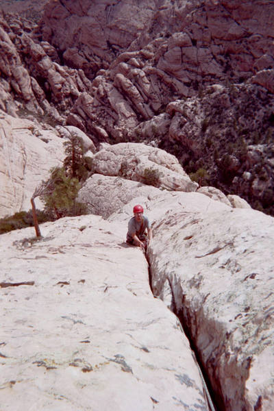 Josh Owen on the Northeast Arete.