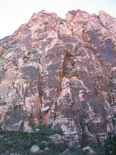 East side of Mescalito with Y2K marked