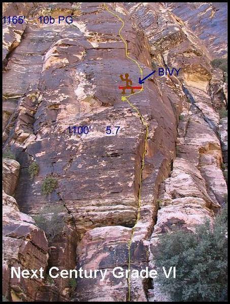 Although Xavier and I did this route in two really long pitches, you could prolly pitch it out into 33.