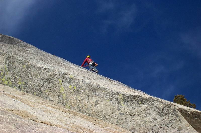 Brad on insidious crack from the bottom of jellyroll arch.