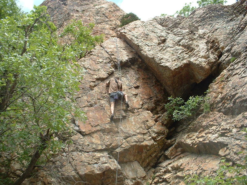 We found this hidden gem of a climb, while climbing McKinley's.