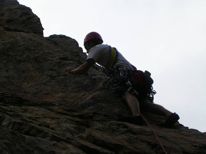 andy schannen on stoert's ridge, july 2005