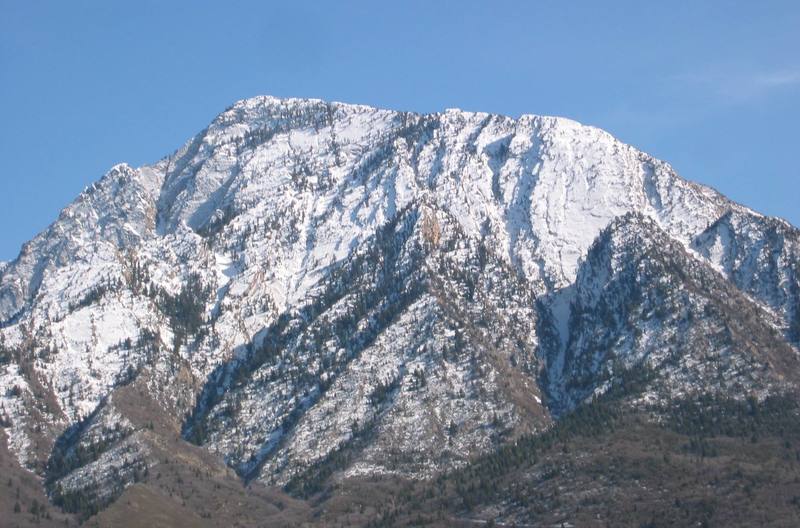 Closer view of Mt. Olympus from the NW (3/30/2003)