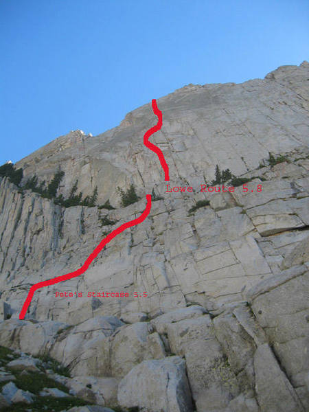 Pete's Staircase and Lowe Route