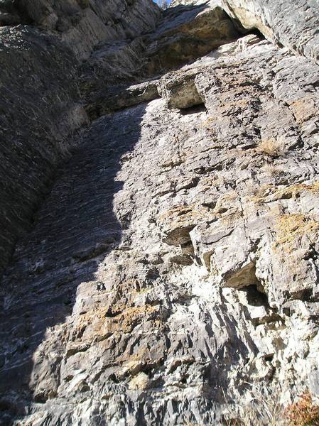 Just a pic of the climb with no one on it. Taken by Spencer Dredge