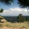 The Mt. Sanitas trail can become crowded