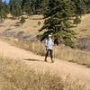 Wide, smooth hiking surface on the Sanitas Valley Trail