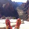 Doesn't get much better than this. Chillin atop Angel's Landing.