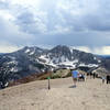 On a nice summer day Rendezvous Mountain will see many trail users.