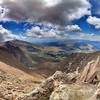 Looking down the mountain from Mt. Bierstadt Trail