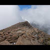 Humboldt Peak Summit on a cloudy day.