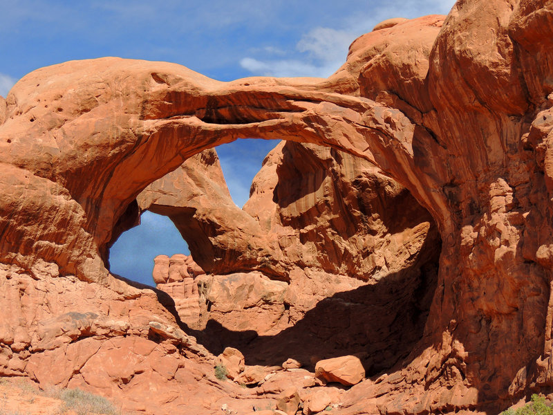 Double Arch at the terminus of the Double Arch Trail
