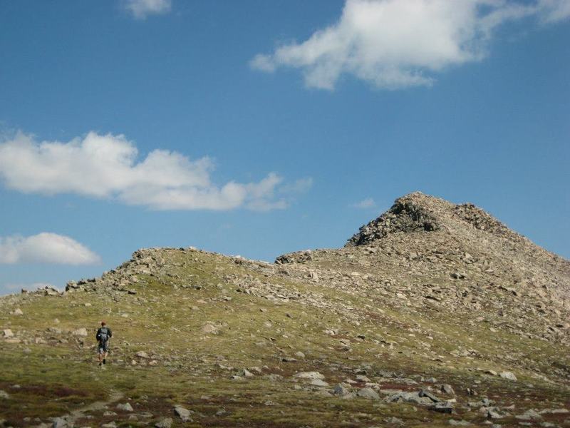 Approaching the summit of Mt. Columbia.