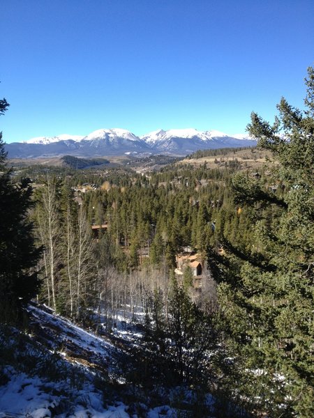 Views of the Gore Range to the north from the Keystone Aqueduct Traail