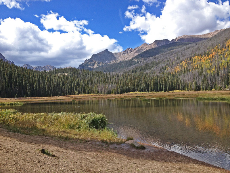 View from the south shore of Lower Boulder Lake.