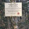Pangman's Peak.  This plaque accompanies the concrete marker.