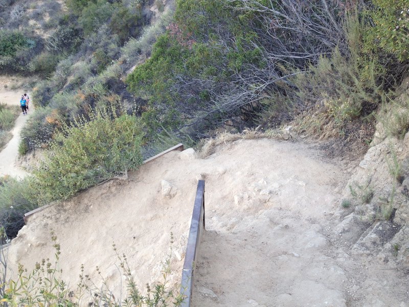 Tight switchbacks punctuate the steady climb on the Sam Merrill Trail.