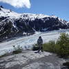 This is the Harding Icefield Trail that runs along Exit Glacier  (you can see in the background) in Kenai Fjords National Park. The trail ends at the Harding Icefield with great panoramic view. This was about 2 miles into the 8.2 mile roundtrip out and back hike.