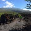 Amazing views of the 1790 lava flow (black fingers coming down the mountain) - the last on Maui.