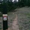 Sign near start of Lion's Lair Alternate Trail