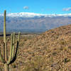 Snow and rain in the Desert - on the Tanque Verde Ridge Trail