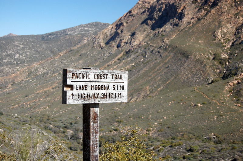 Trail Sign Above Hauser Canyon