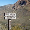 Trail Sign above Hauser Canyon