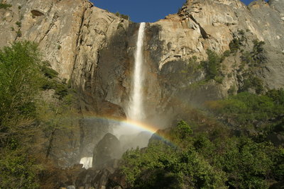 Bridalveil Falls Trail Hiking Trail Yosemite Valley California