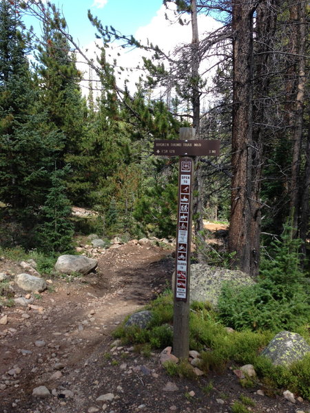 Broken Thumb trail is open to motorcycles, horses, bicycles, and pedestrians. This is the upper trailhead.