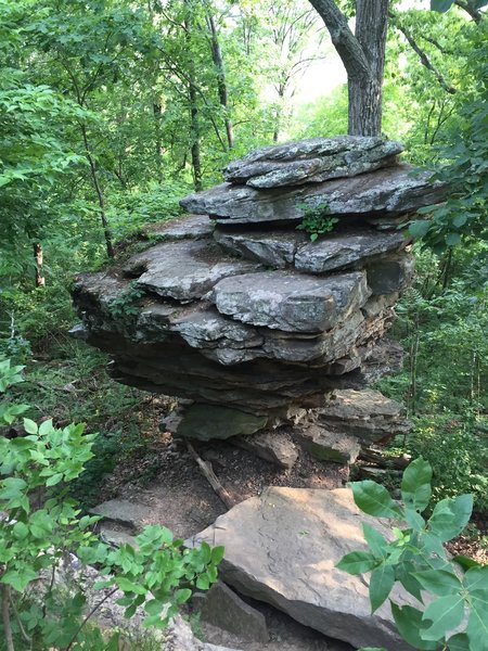 The Balance Rock without a tree on top of it.