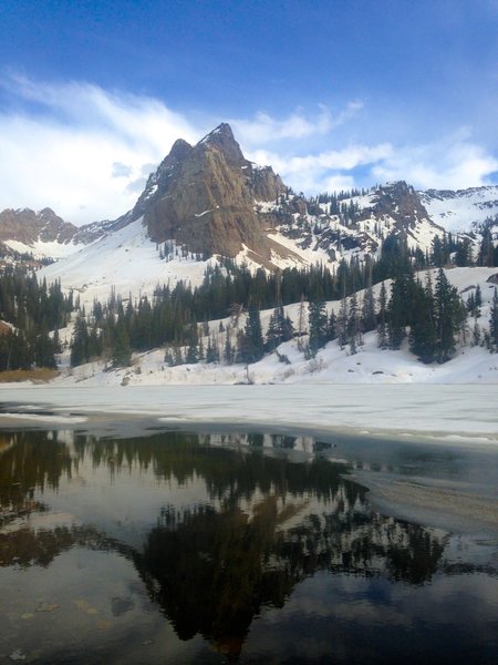 Iconic view from Lake Blanche (Early May)