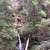 Twin waterfalls on Brothers Creek