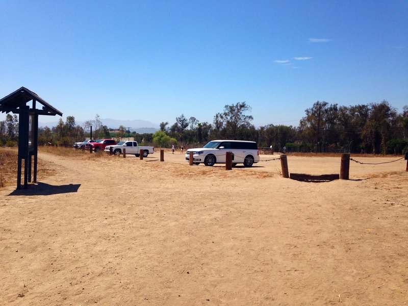 The parking lot. Plenty of spaces and easy access. Many times you'll