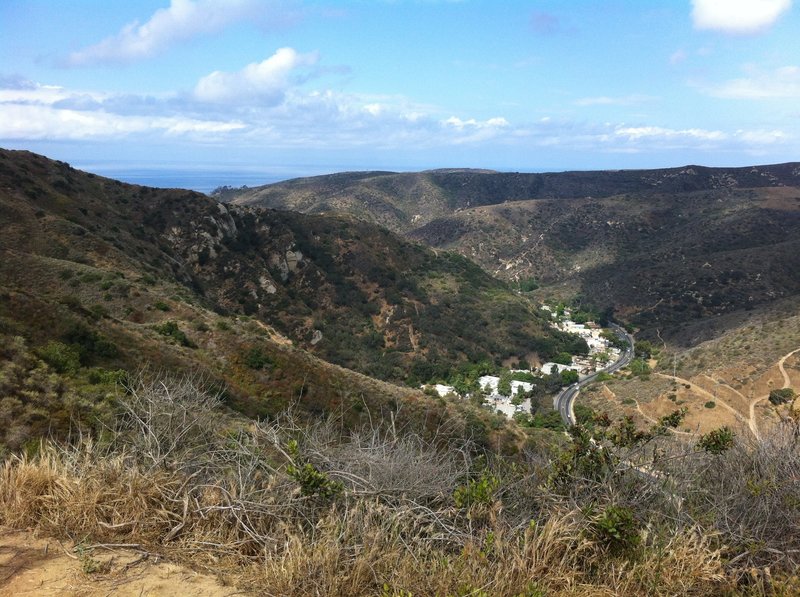 View to the west from the top of Mathis Canyon along West Ridge Trail.