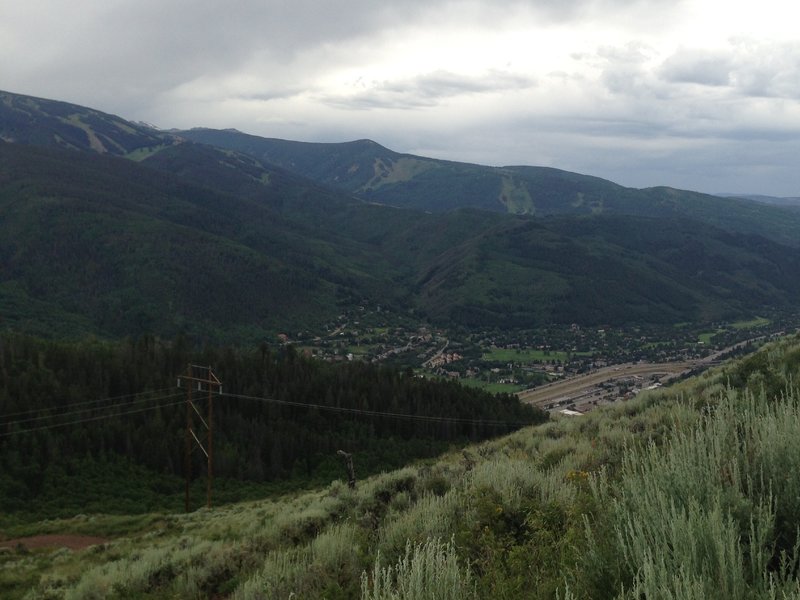 View of Beaver Creek and Avon, CO
