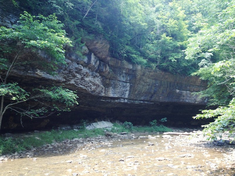Big Sinking Creek where the Sheltowee Trace crosses
