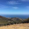A view of the ocean from the top of the Gaviota Peak Fire Road