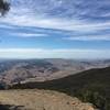 A view of the valley from a high vantage point on the Gaviota Peak Fire Raod