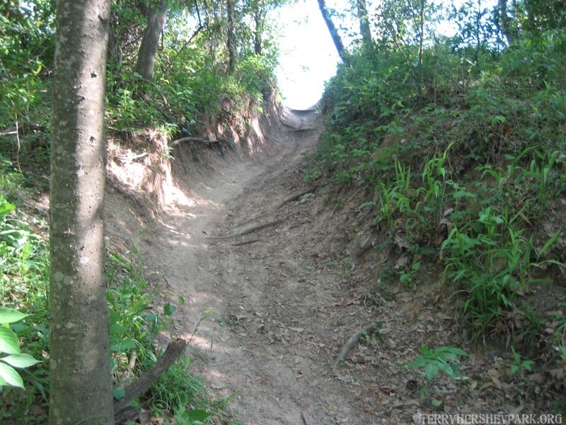 One of the steeper climbs/decents along the Anthills.