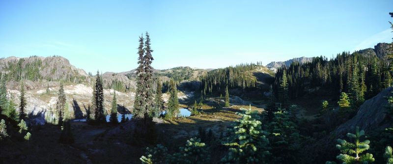 A panorama from the extreme eastern section of Marble Meadows.