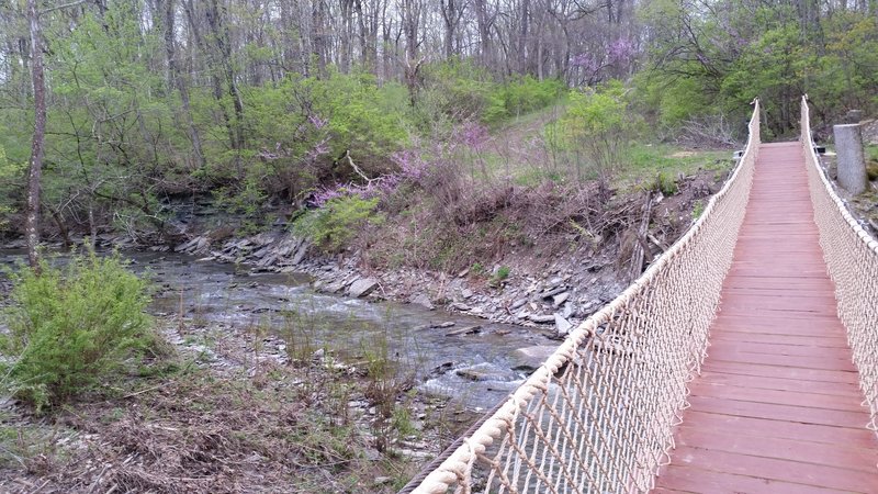 Caesar Creek Trail Map Swinging Bridge At Caesar Creek.