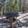 Arrow Head Lake trail sign.