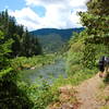 Hiking the Rogue River Trail.