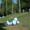Enjoy these big, fun sculptures at the west end of the trail just off North Parkway.