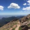 You work hard below tree line but the views up here pay off.