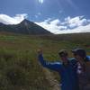 "Thumbs up" to the summit of Mt. Crested Butte.