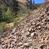 There are several areas of talus/fallen rock.