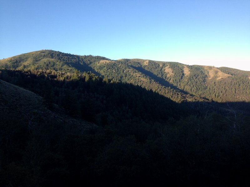 A view of some of the surrounding hills in Millville Canyon