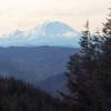 View of Mt Rainier from the ridge close to the summit of Mount Washington.